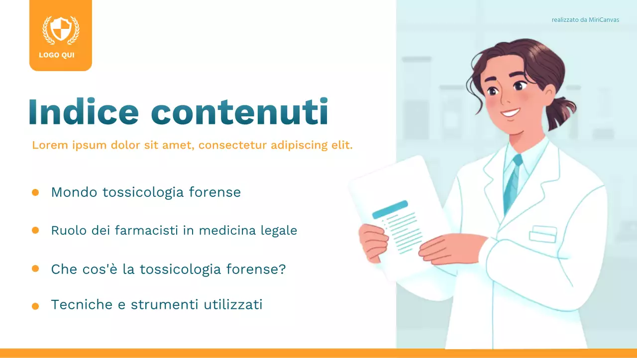 Presentazione della classe di scienze moderne arancione