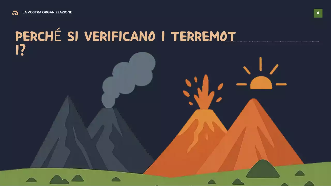 Presentazione della guida geologica retro marrone