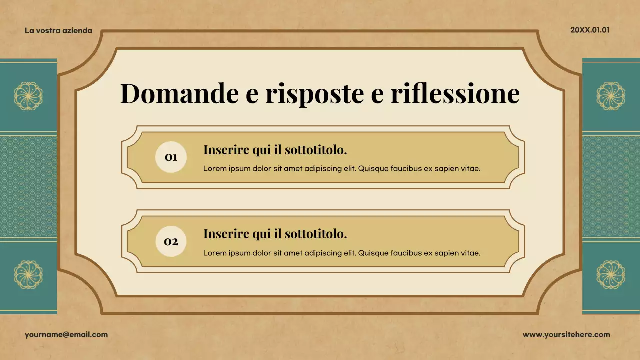 Presentazione della letteratura classica Beige