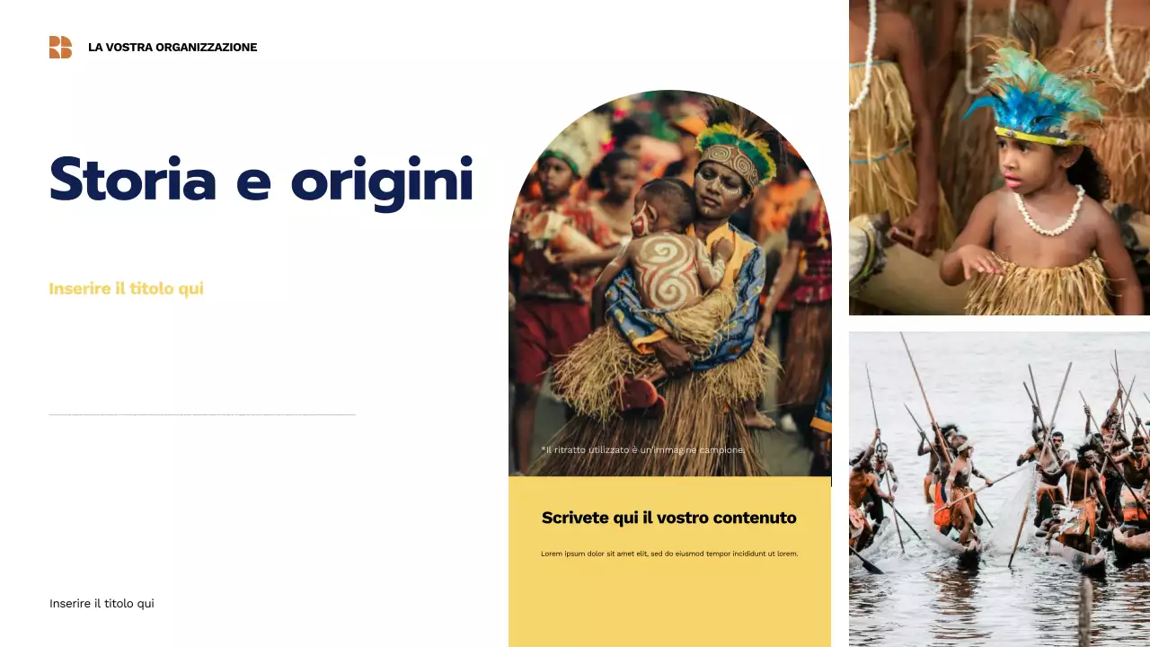 Presentazione della cultura tradizionale beige