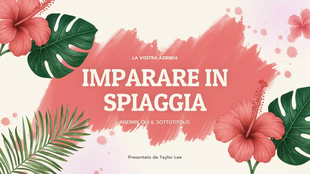 Presentazione didattica sui coralli tropicali