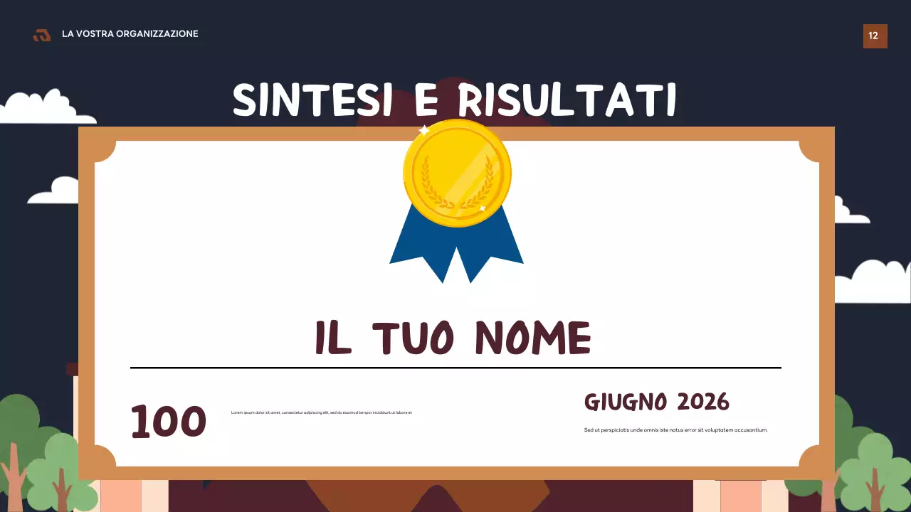 Presentazione della guida geologica retro marrone