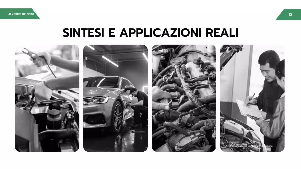 Presentazione automobilistica moderna nera