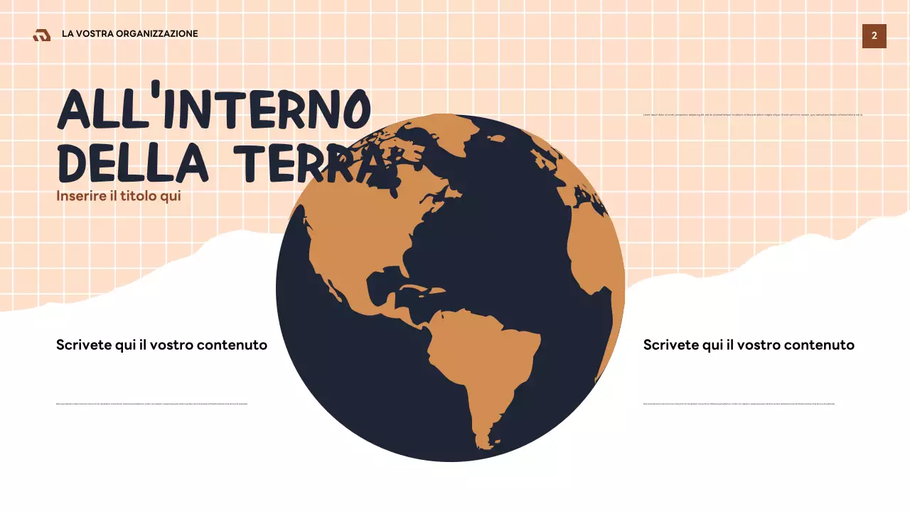 Presentazione della guida geologica retro marrone