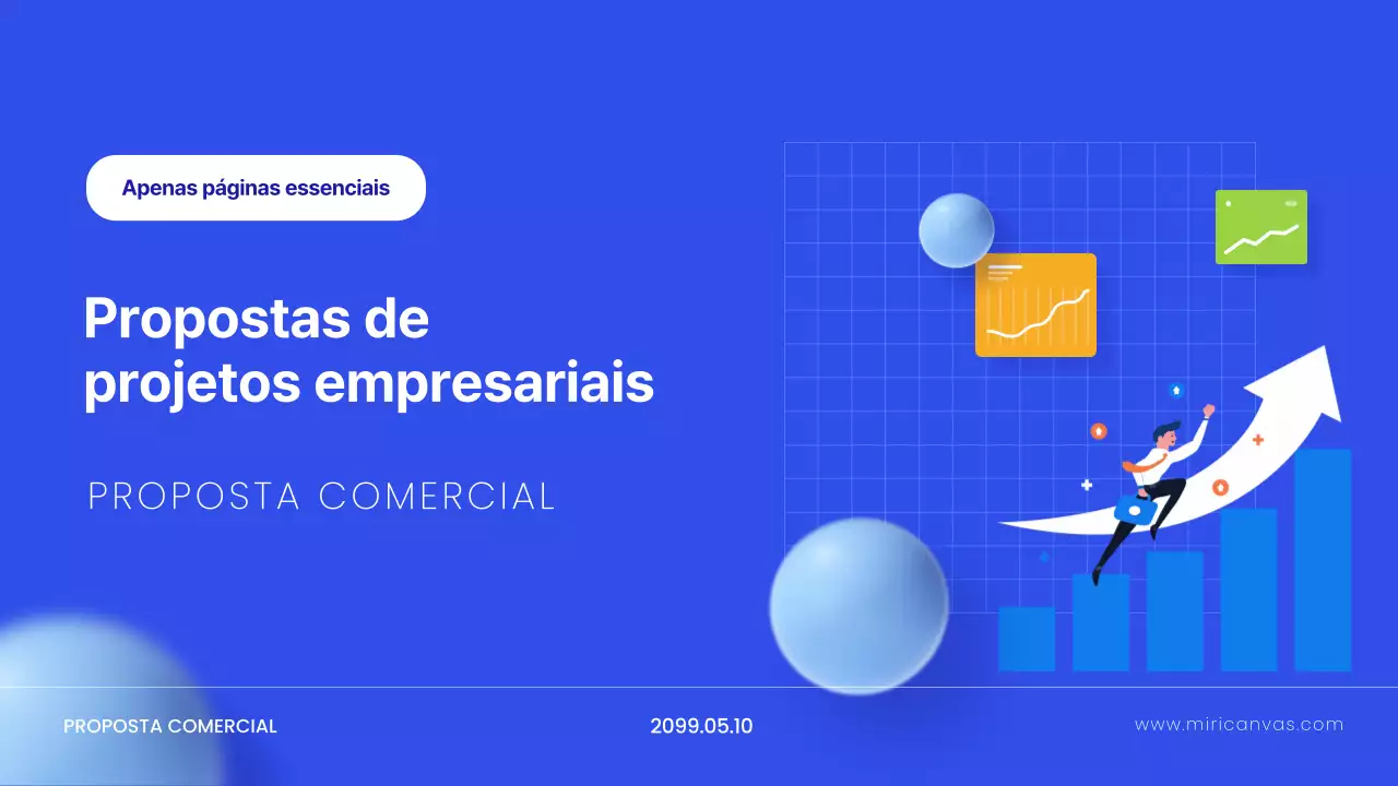 Planejamento de Proposta Moderna Azul