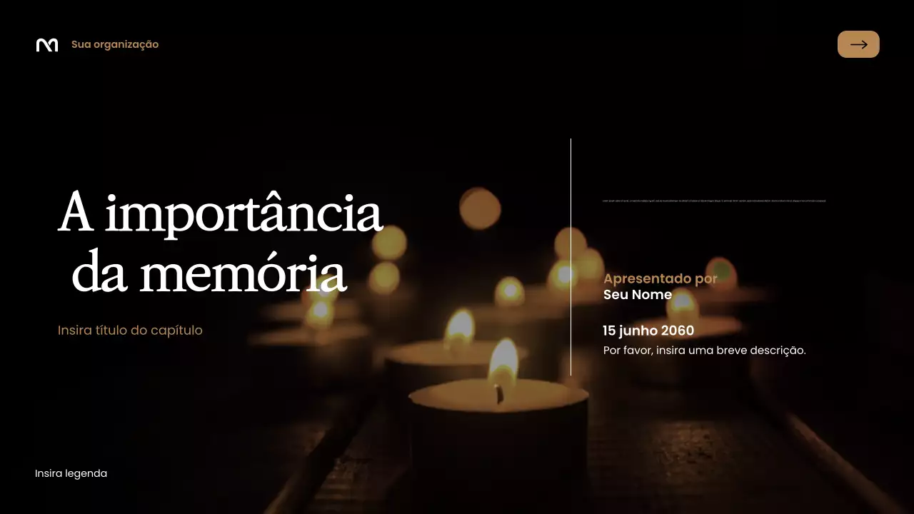 Apresentação de Lembrança Elegante em Preto