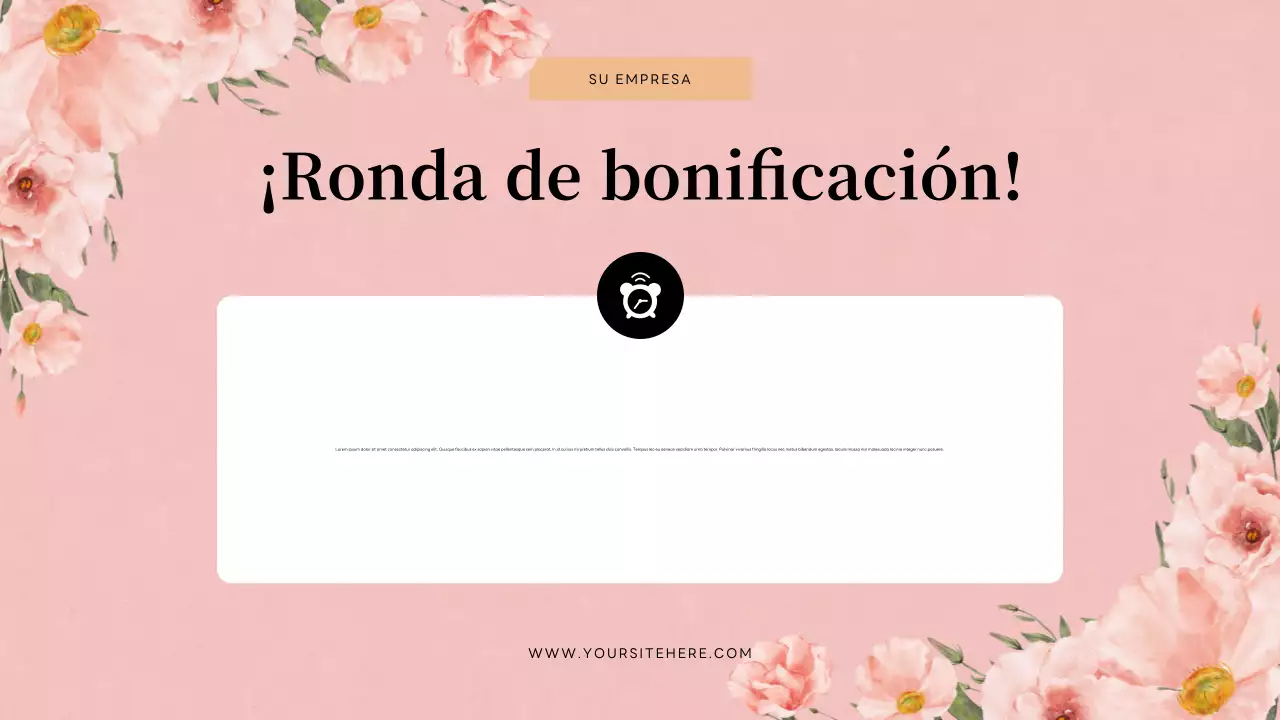 Presentación de invitación para concurso floral beige
