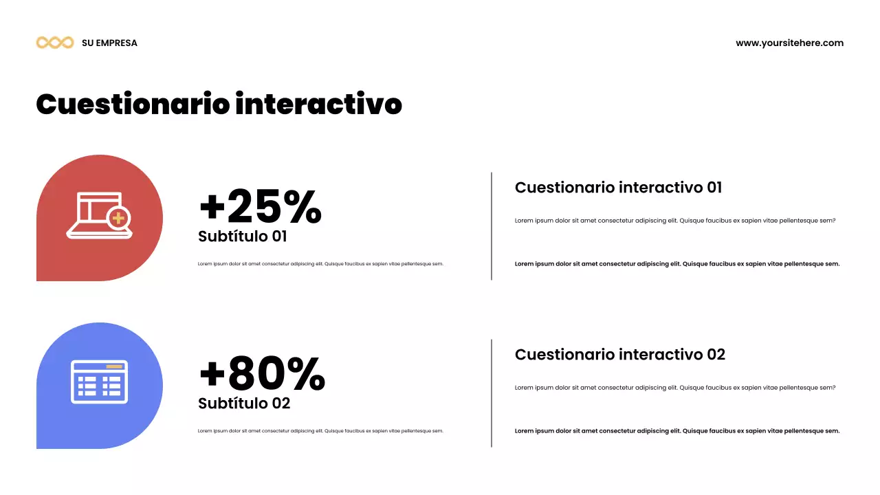 Presentación colorida y moderna de anuncio de equipo