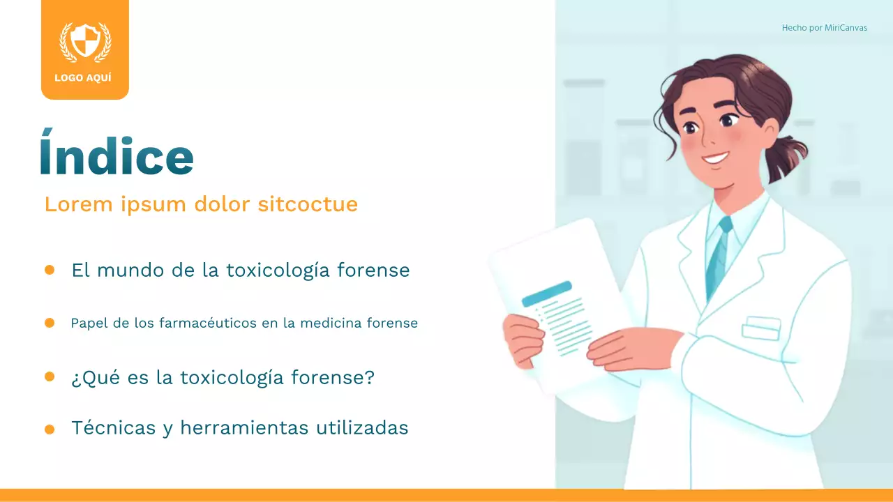 Presentación de la clase de ciencia moderna de Orange