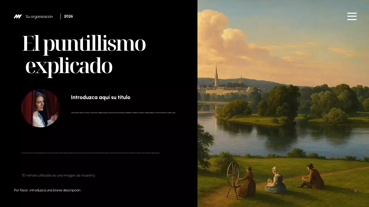 Presentación de la invitación a la exposición de arte estético neón