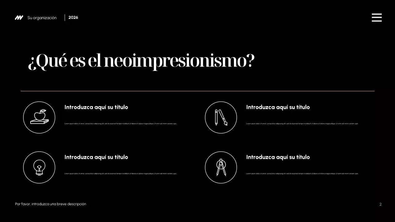 Presentación de la invitación a la exposición de arte estético neón