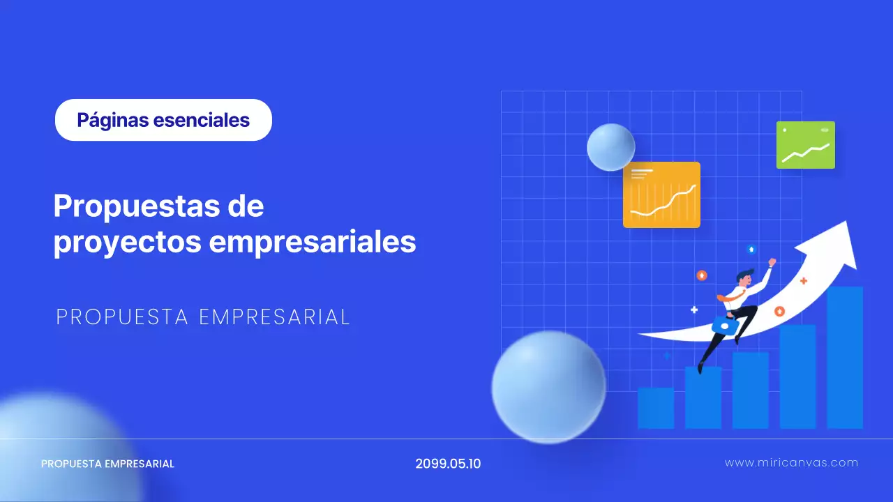Planificación de propuestas modernas azules
