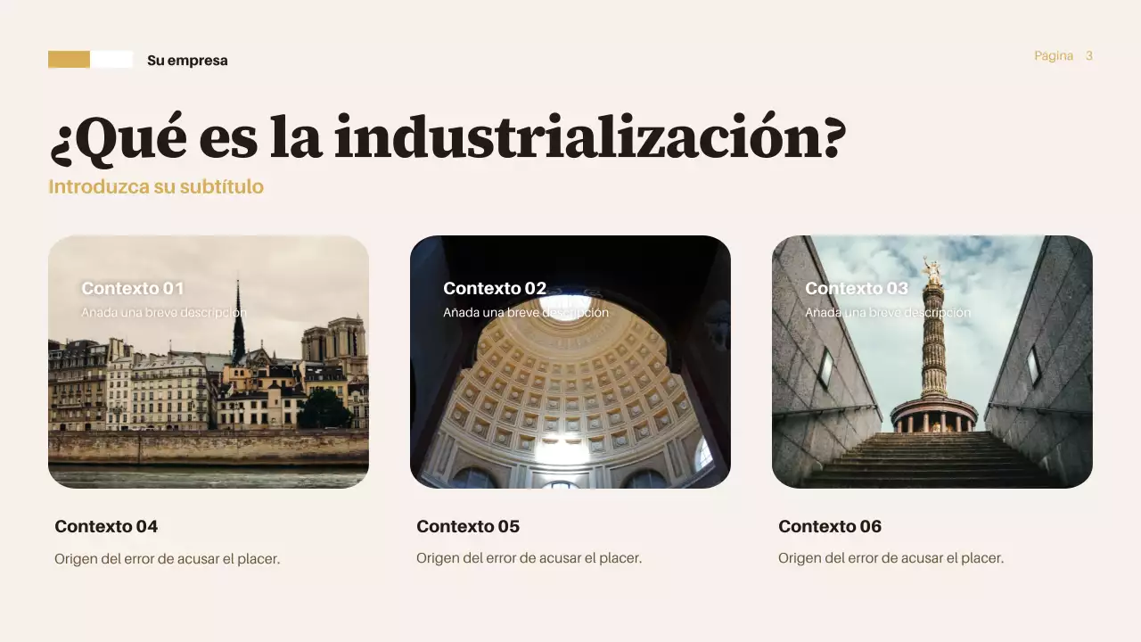 Presentación del informe sobre industrialización de Brown Vintage