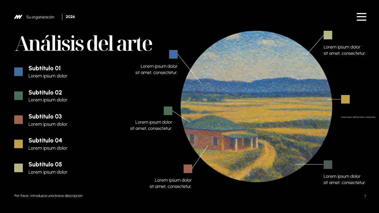 Presentación de la invitación a la exposición de arte estético neón