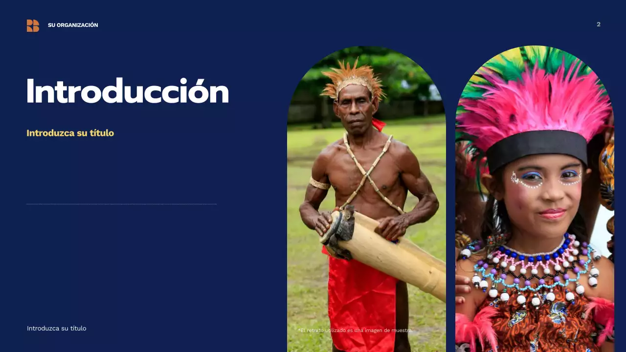 Presentación de la cultura tradicional beige