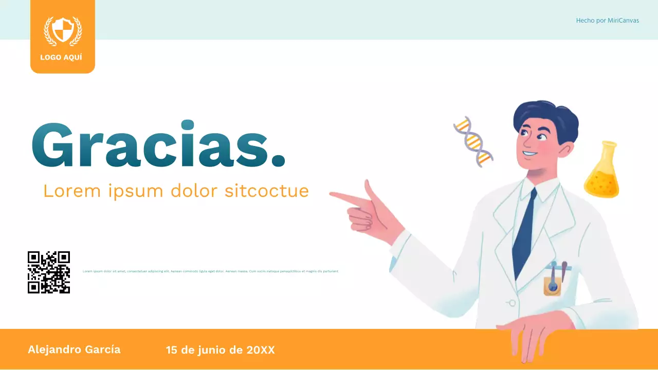 Presentación de la clase de ciencia moderna de Orange