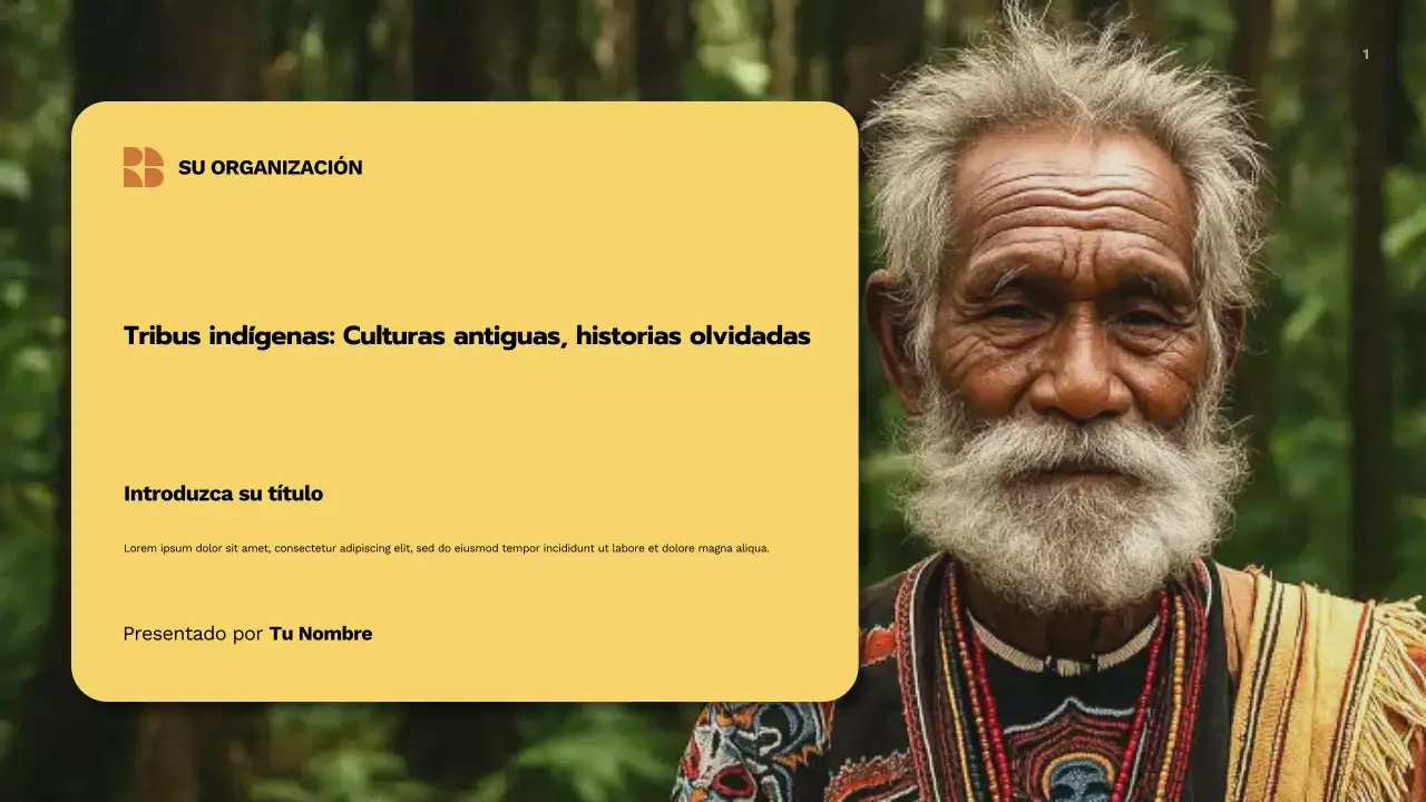 Presentación de la cultura tradicional beige