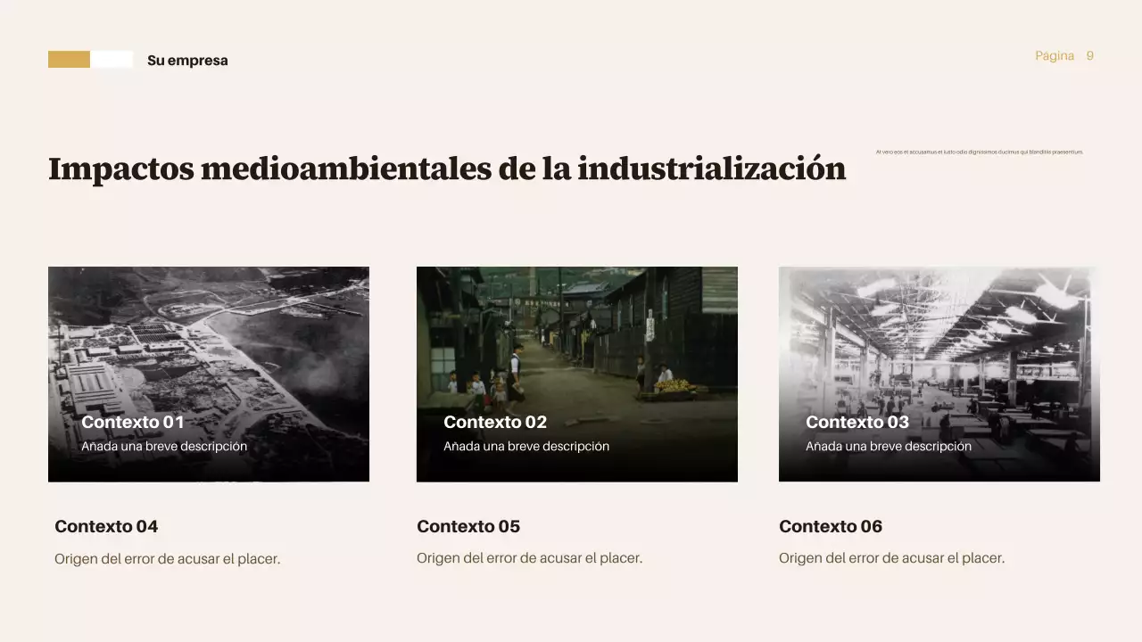 Presentación del informe sobre industrialización de Brown Vintage