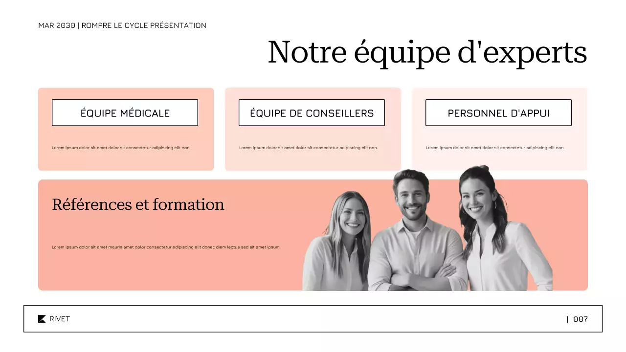 Modèle de présentation apaisant et doux pour le traitement et le rétablissement de la toxicomanie