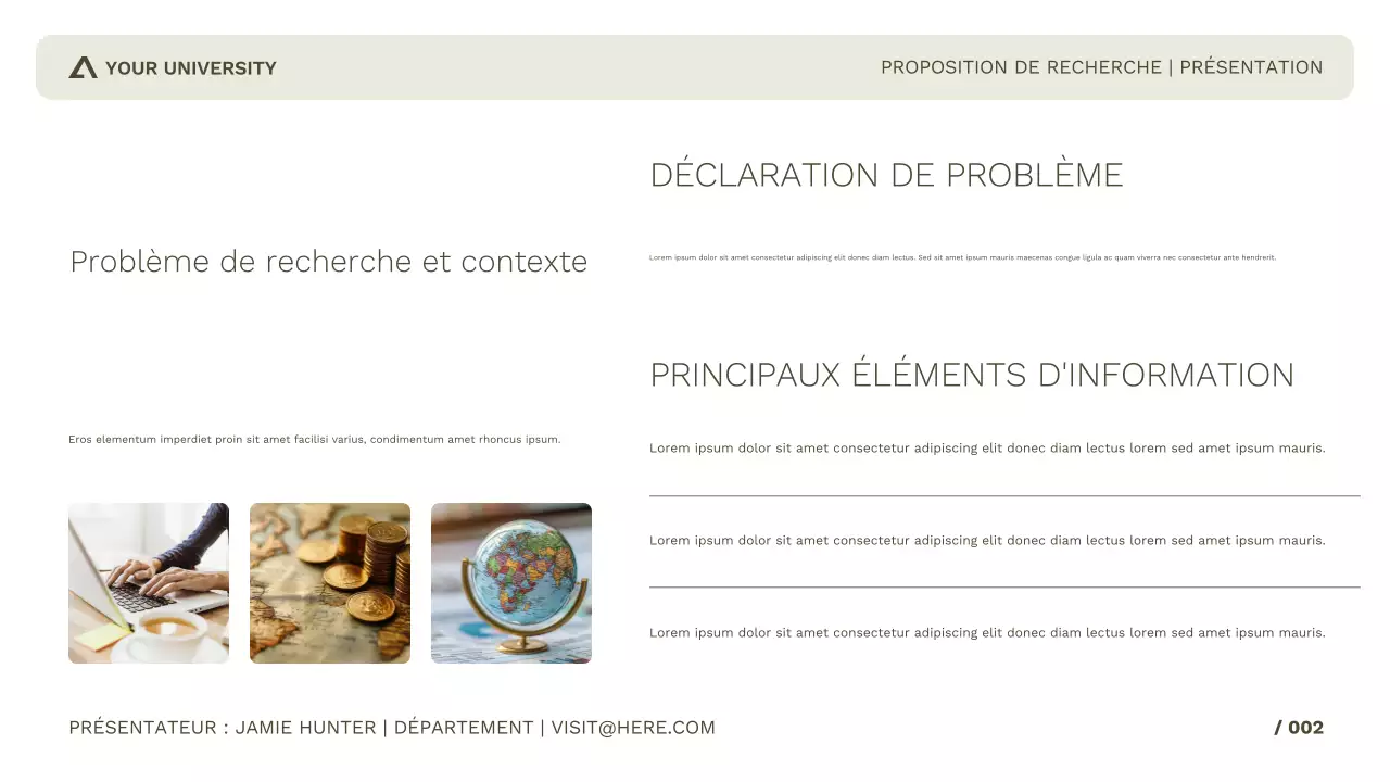 Recherche académique simple et professionnelle pour une étude ou une présentation à une conférence