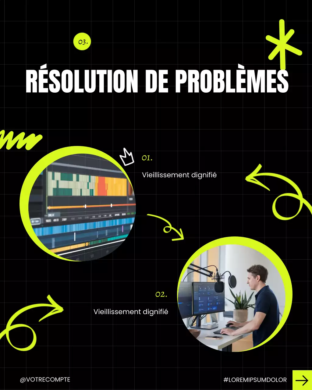 Carrousel de conseils pour les créateurs de Neon Modern sur Instagram