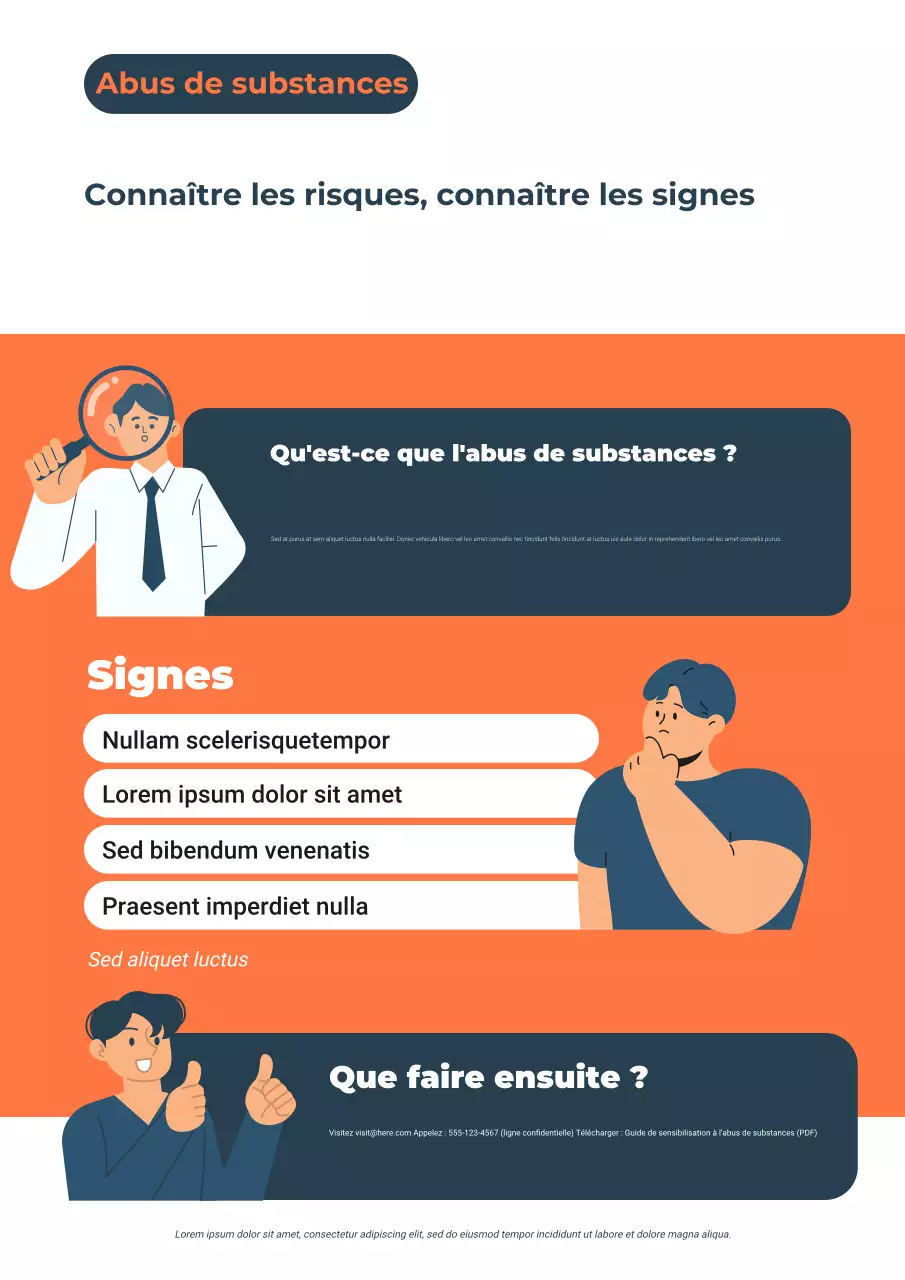 Affiche Web sur la toxicomanie