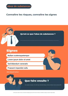 Affiche Web sur la toxicomanie