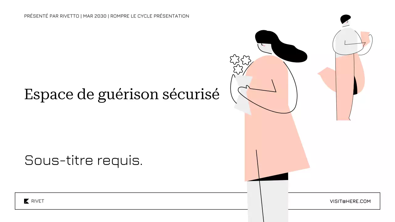 Modèle de présentation apaisant et doux pour le traitement et le rétablissement de la toxicomanie