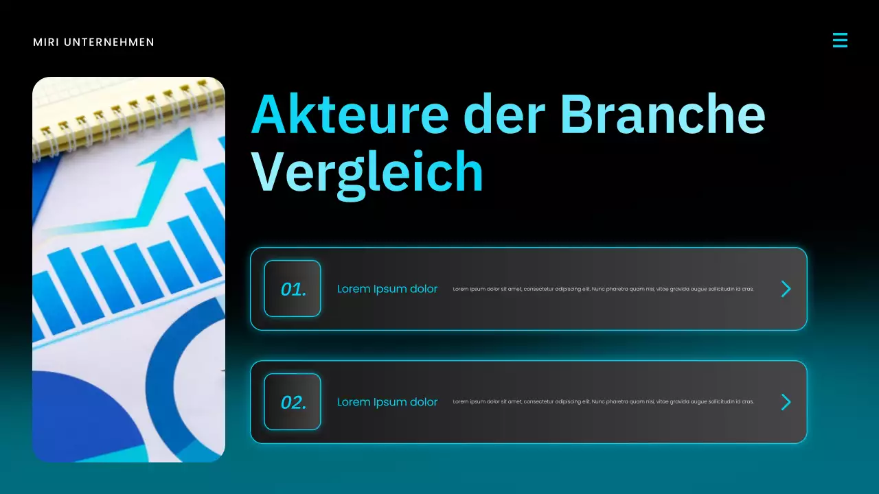 Blue Modern Marktbericht Präsentation