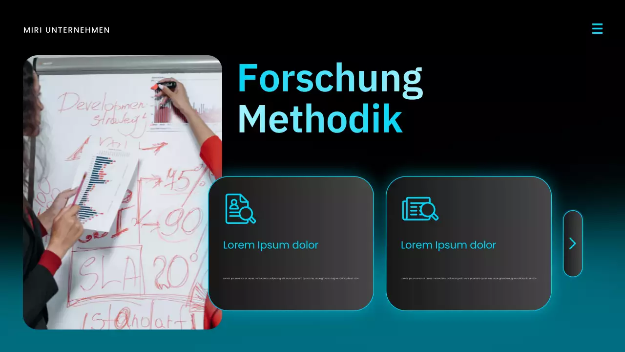 Blue Modern Marktbericht Präsentation