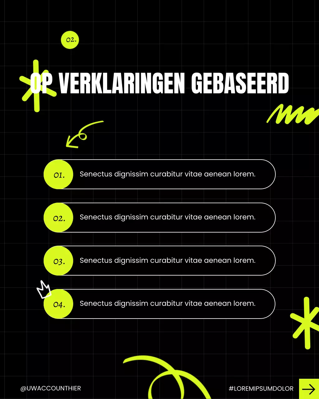 Neon Modern Creator Tips Carrousel Instagram-bericht