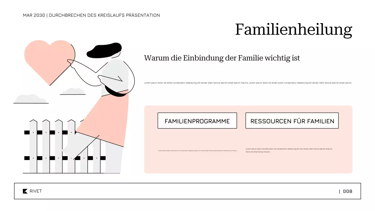 Sanfte, beruhigende Vorlage für die Behandlung und Genesung von Drogenmissbrauch Präsentation