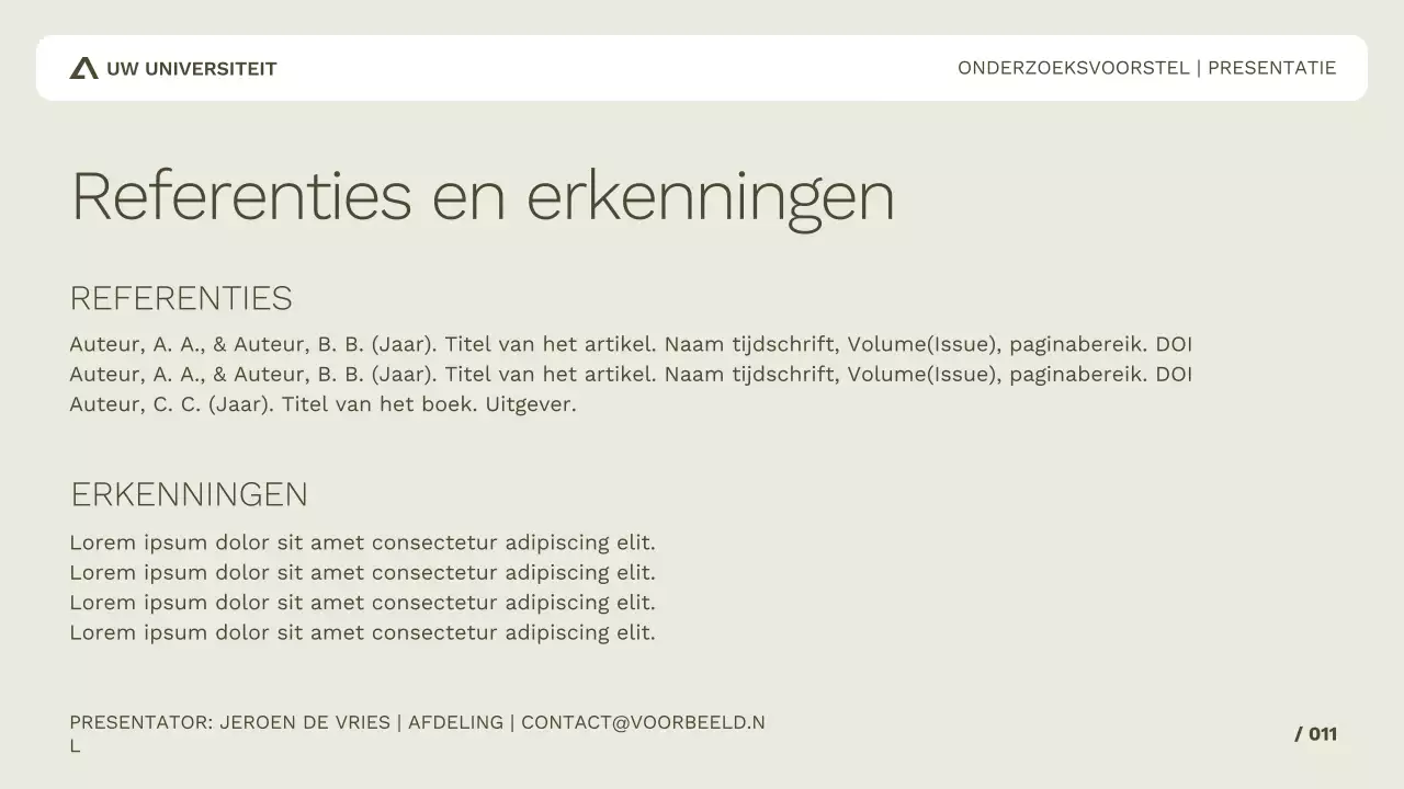 Eenvoudig en professioneel academisch onderzoek voor studie of conferentiepresentatie