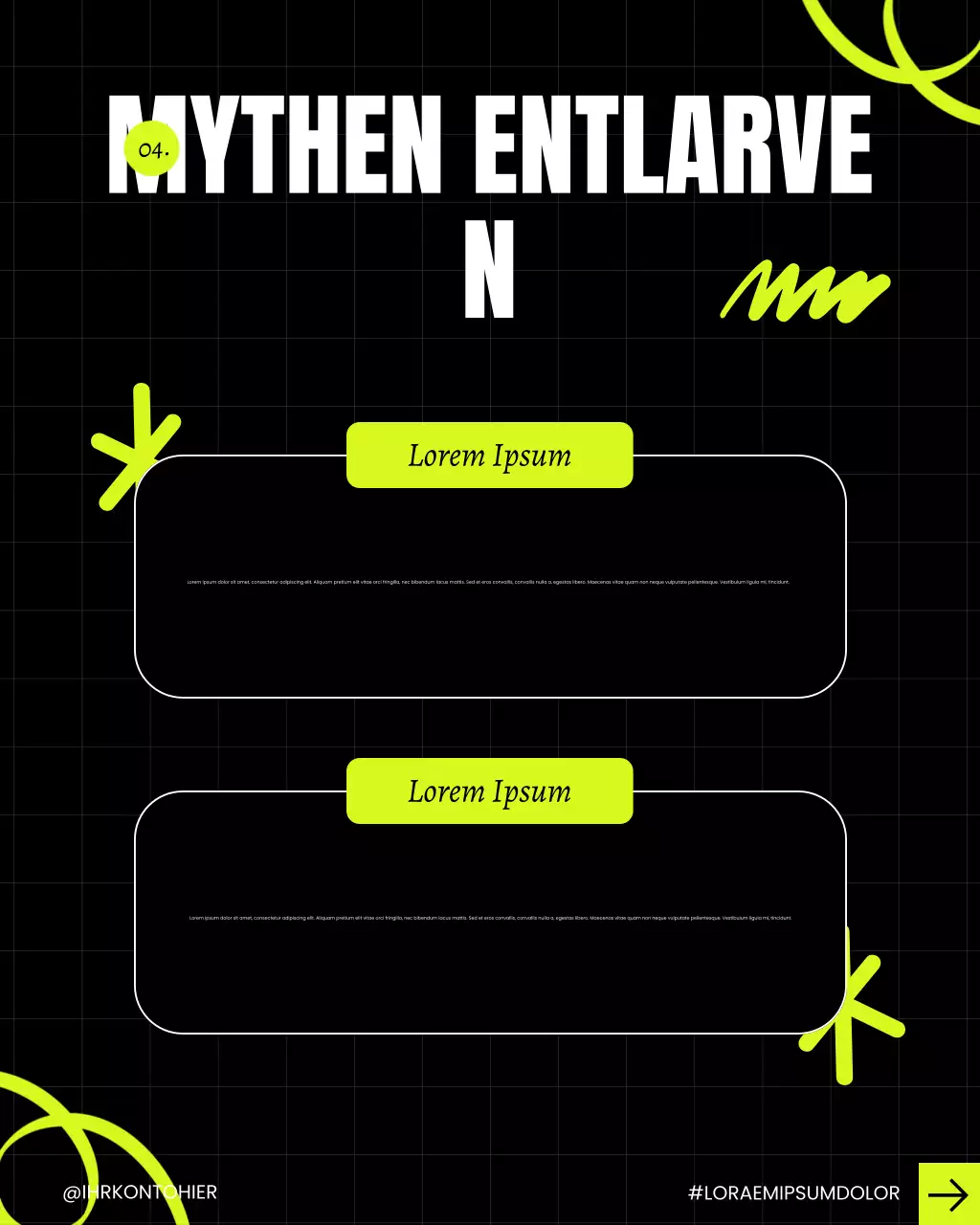 Neon Modern Creator Tipps Karussell Instagram Post