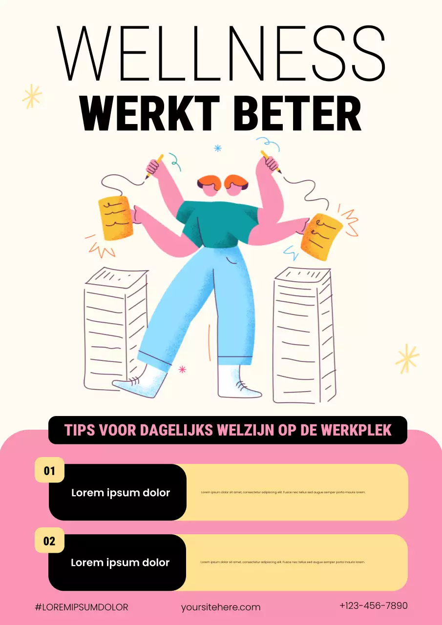Poster van het Orange Workplace Wellness Program