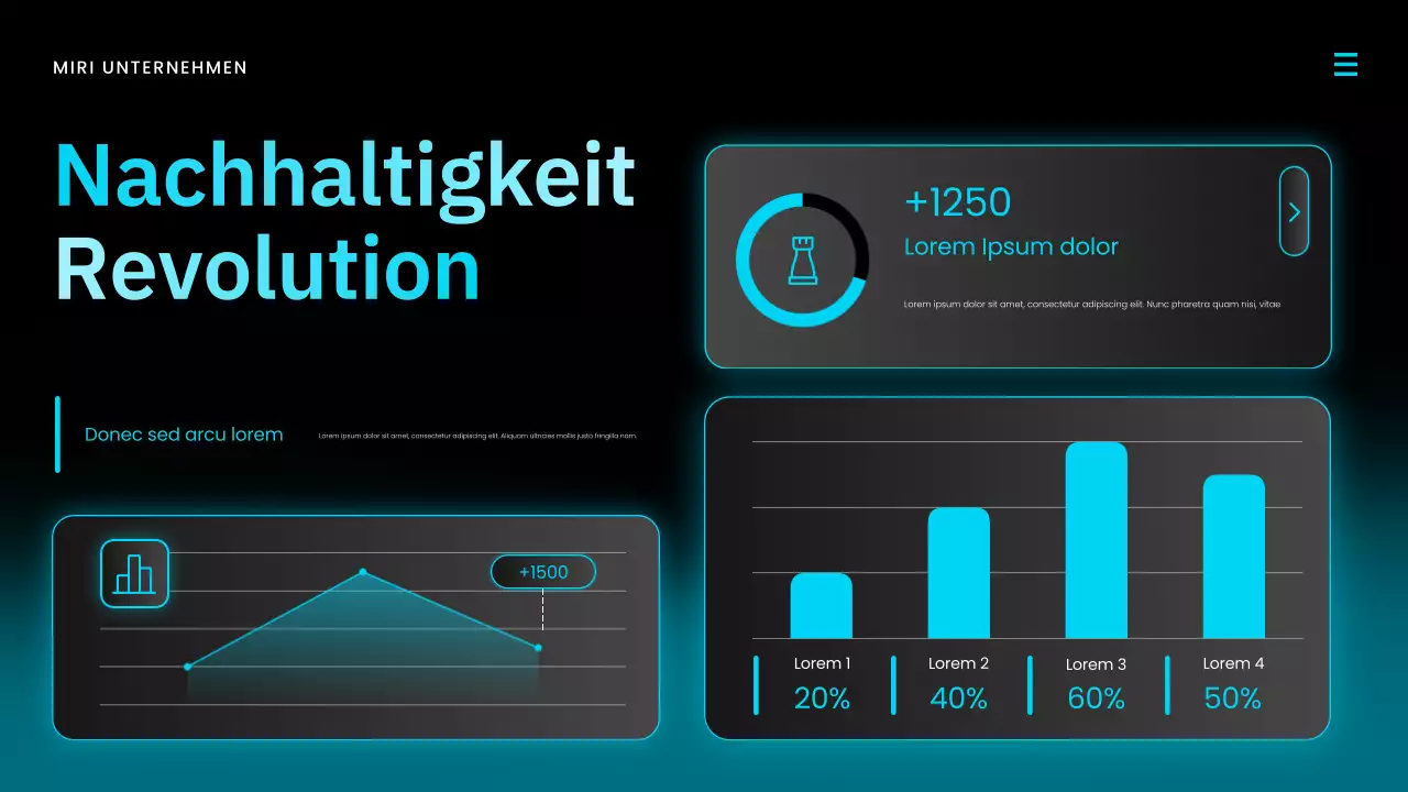 Blue Modern Marktbericht Präsentation