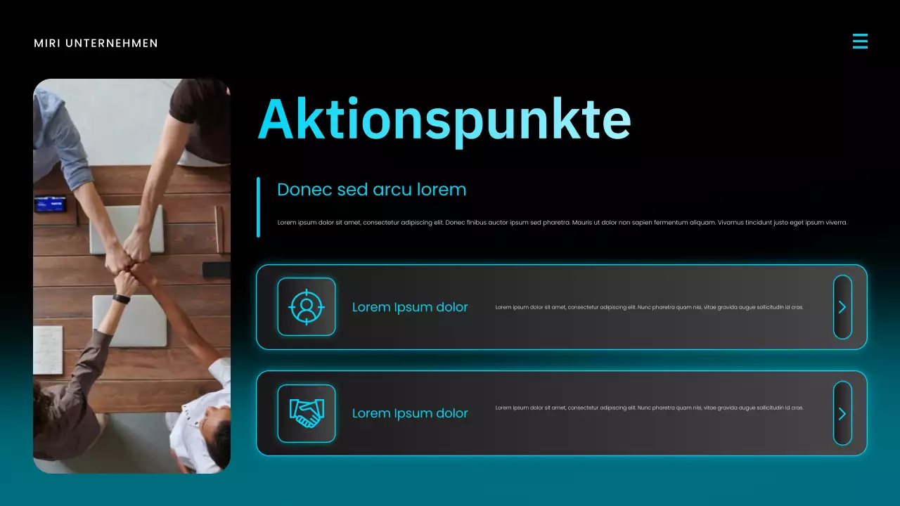 Blue Modern Marktbericht Präsentation