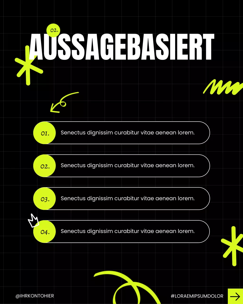 Neon Modern Creator Tipps Karussell Instagram Post