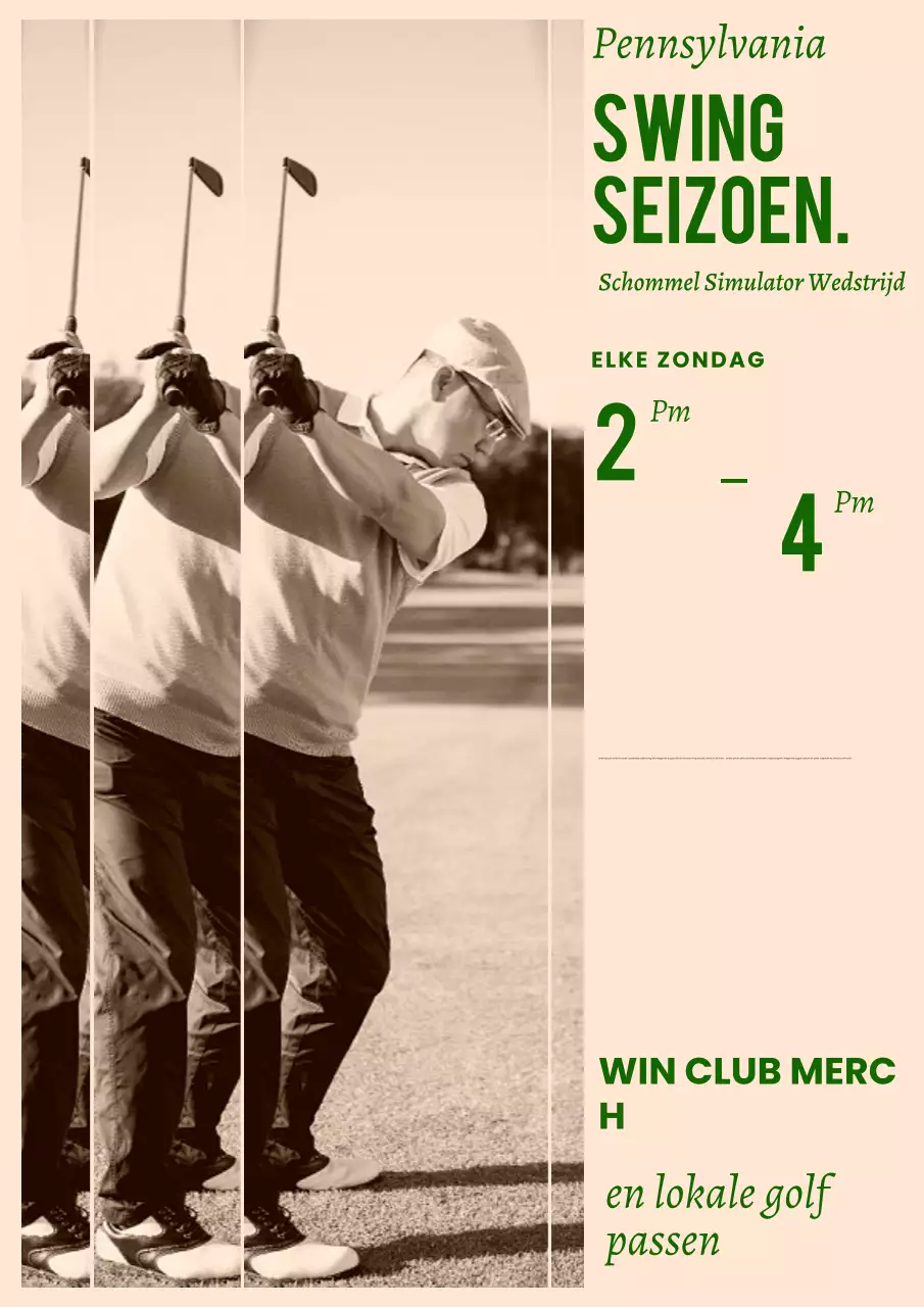 Beige Bintage Regionale Sportposter