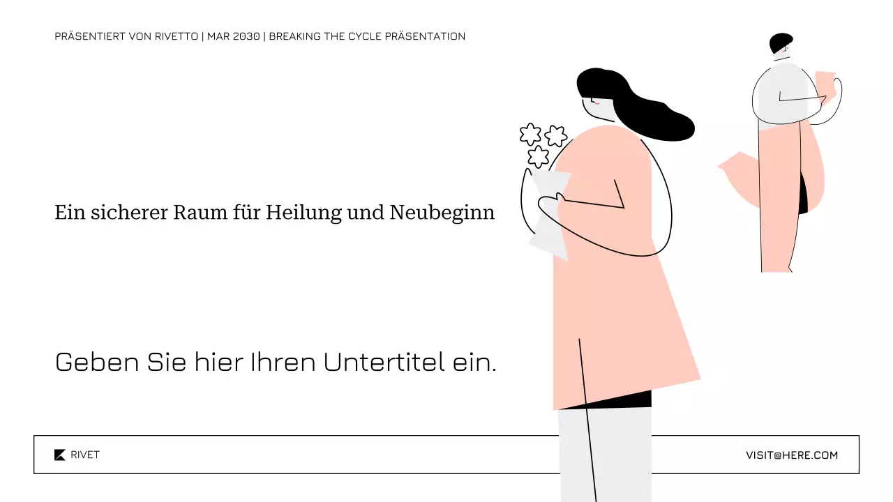 Sanfte, beruhigende Vorlage für die Behandlung und Genesung von Drogenmissbrauch Präsentation