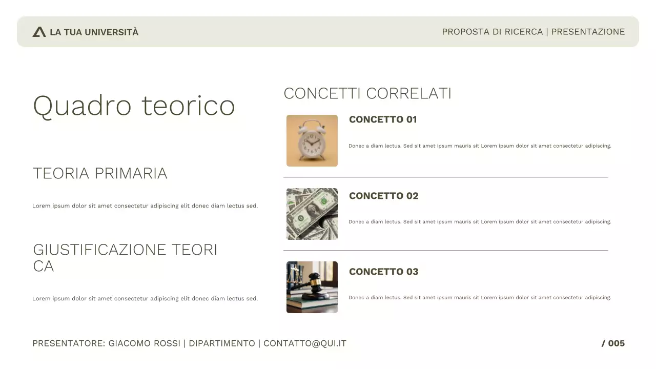 Ricerca accademica semplice e professionale per studio o presentazione a conferenza