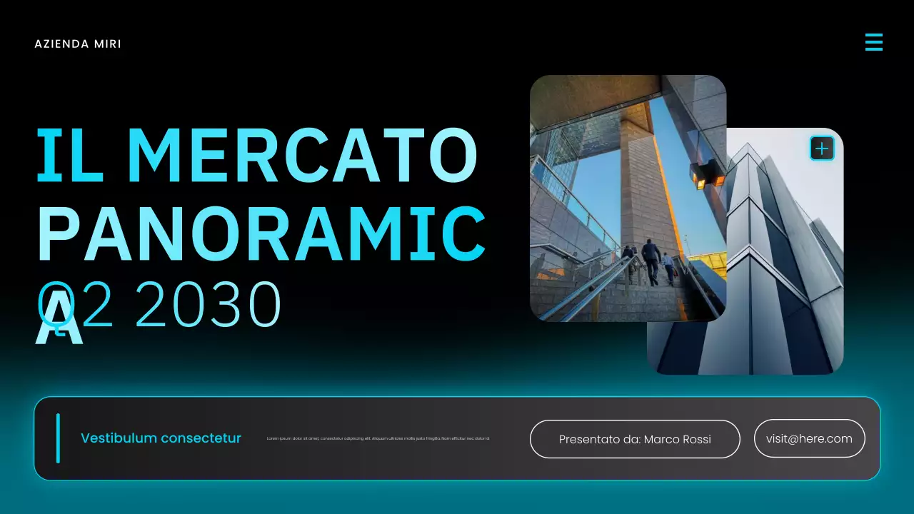 Presentazione del rapporto sul mercato moderno blu