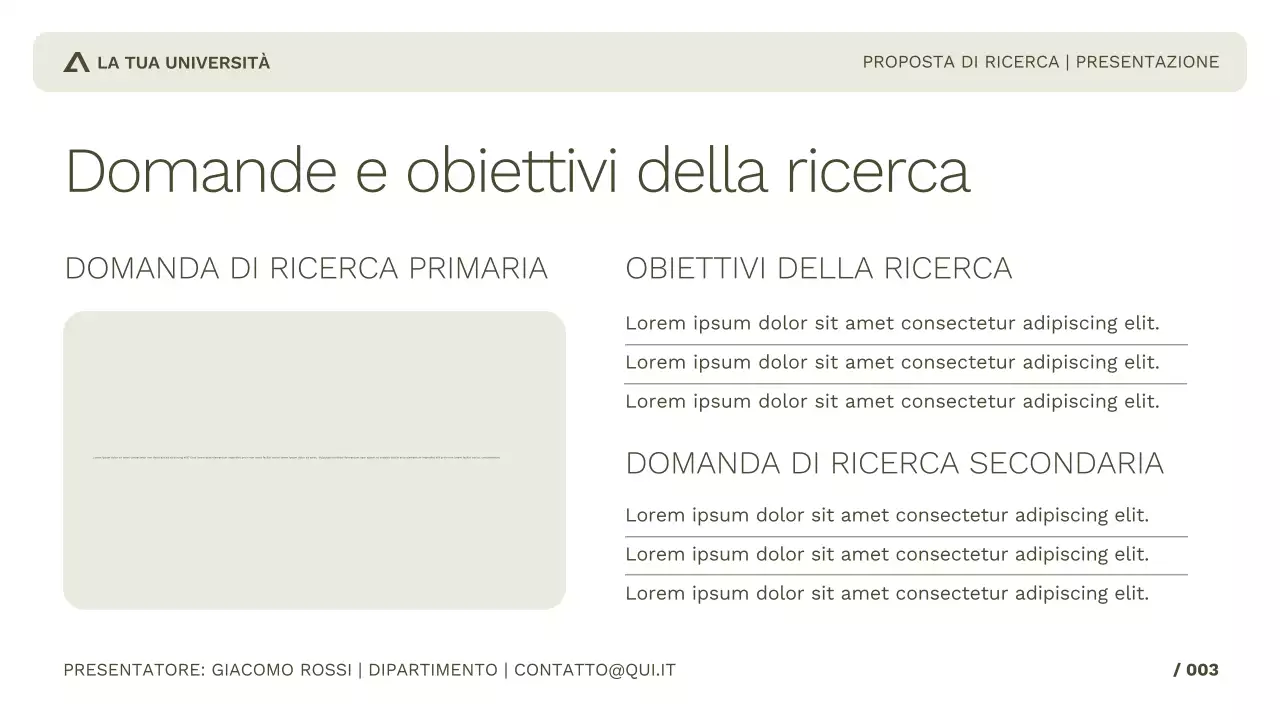 Ricerca accademica semplice e professionale per studio o presentazione a conferenza