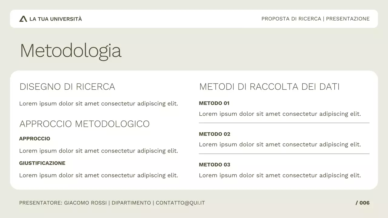 Ricerca accademica semplice e professionale per studio o presentazione a conferenza