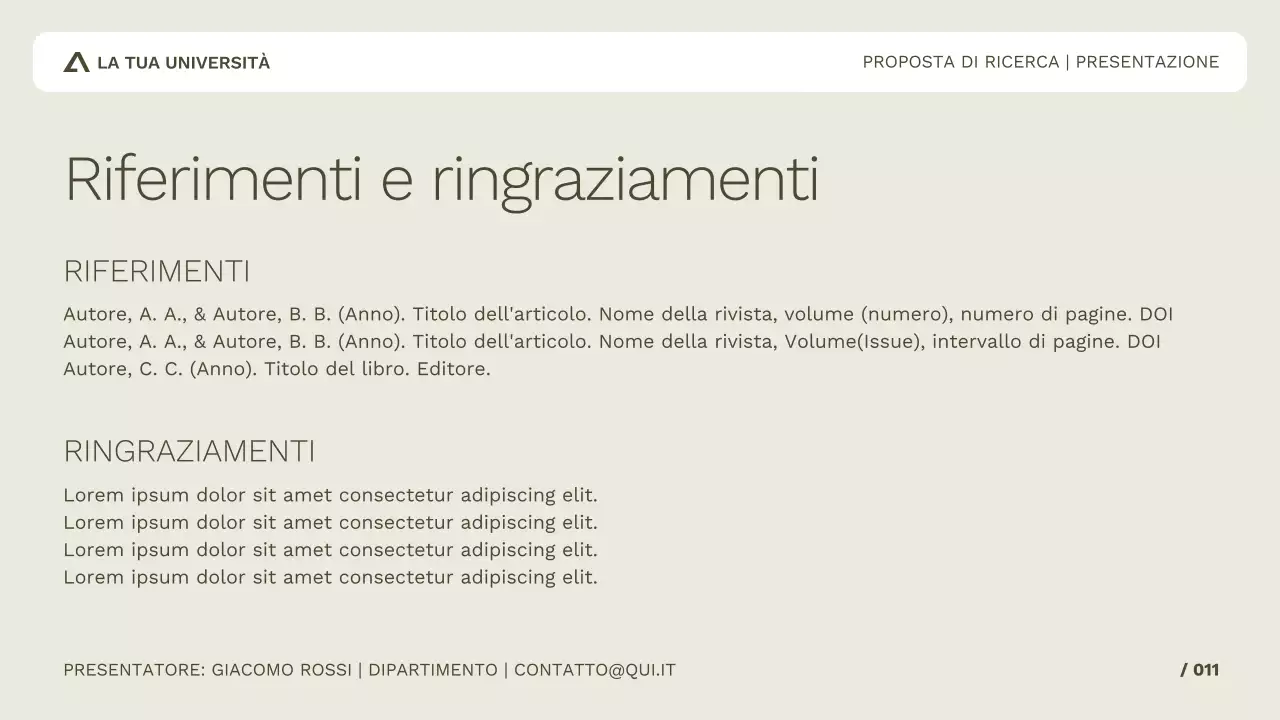 Ricerca accademica semplice e professionale per studio o presentazione a conferenza