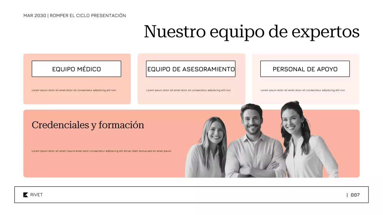 Plantilla suave y relajante para la presentación sobre el tratamiento y la recuperación del abuso de sustancias