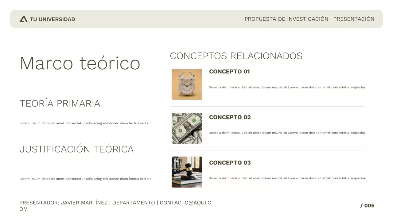 Investigación académica sencilla y profesional para estudio o presentación en congresos