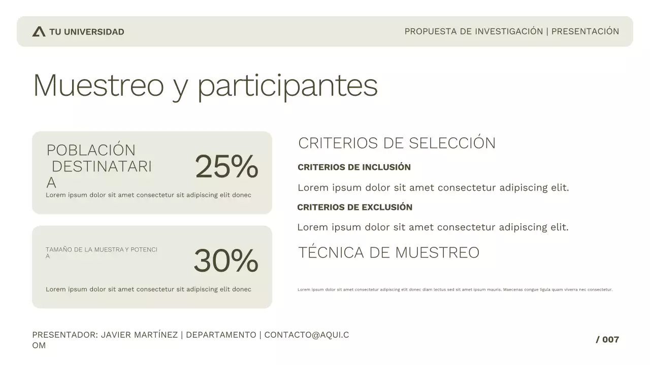Investigación académica sencilla y profesional para estudio o presentación en congresos