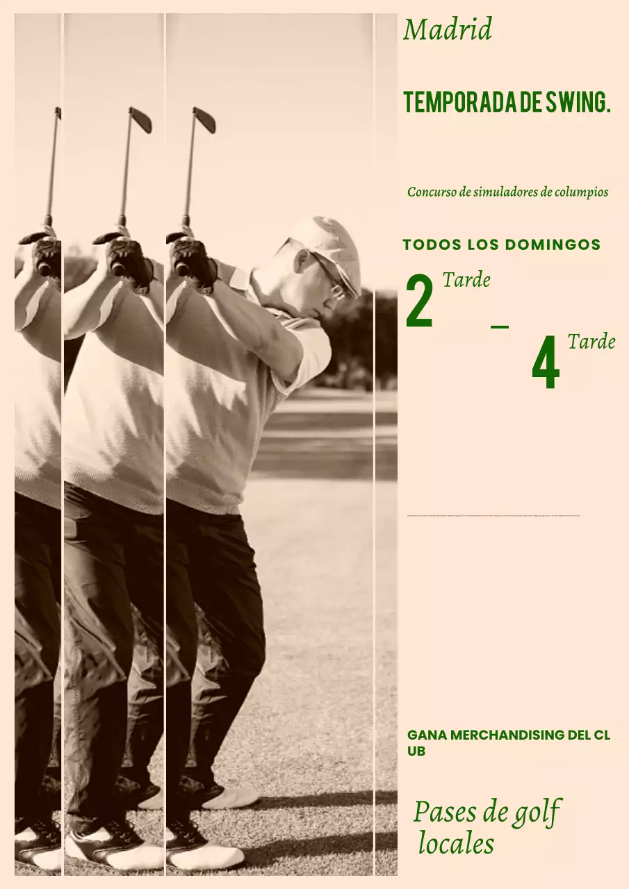 Póster deportivo regional de Bintage en beige