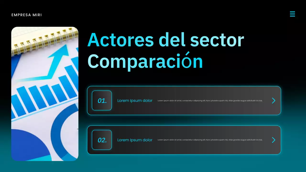 Presentación del informe de mercado de Blue Modern